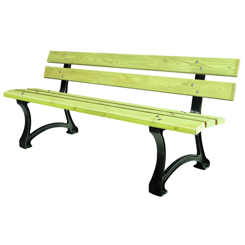 banc de madera de pino